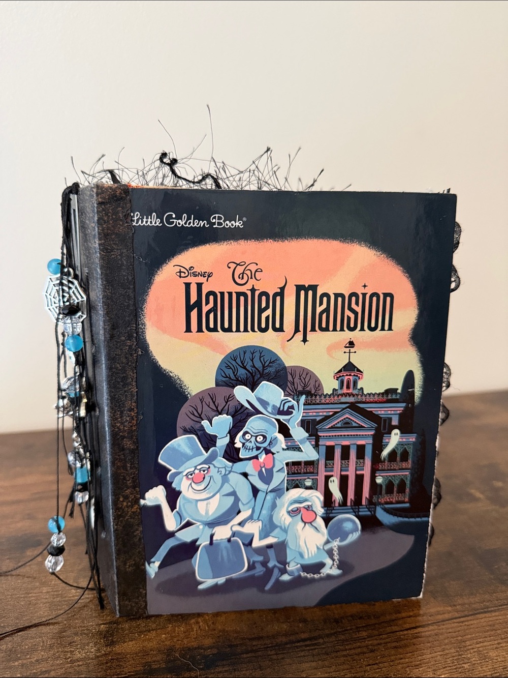 Disney The Haunted Mansion Little Golden Book Junk Journal Handmade Gift